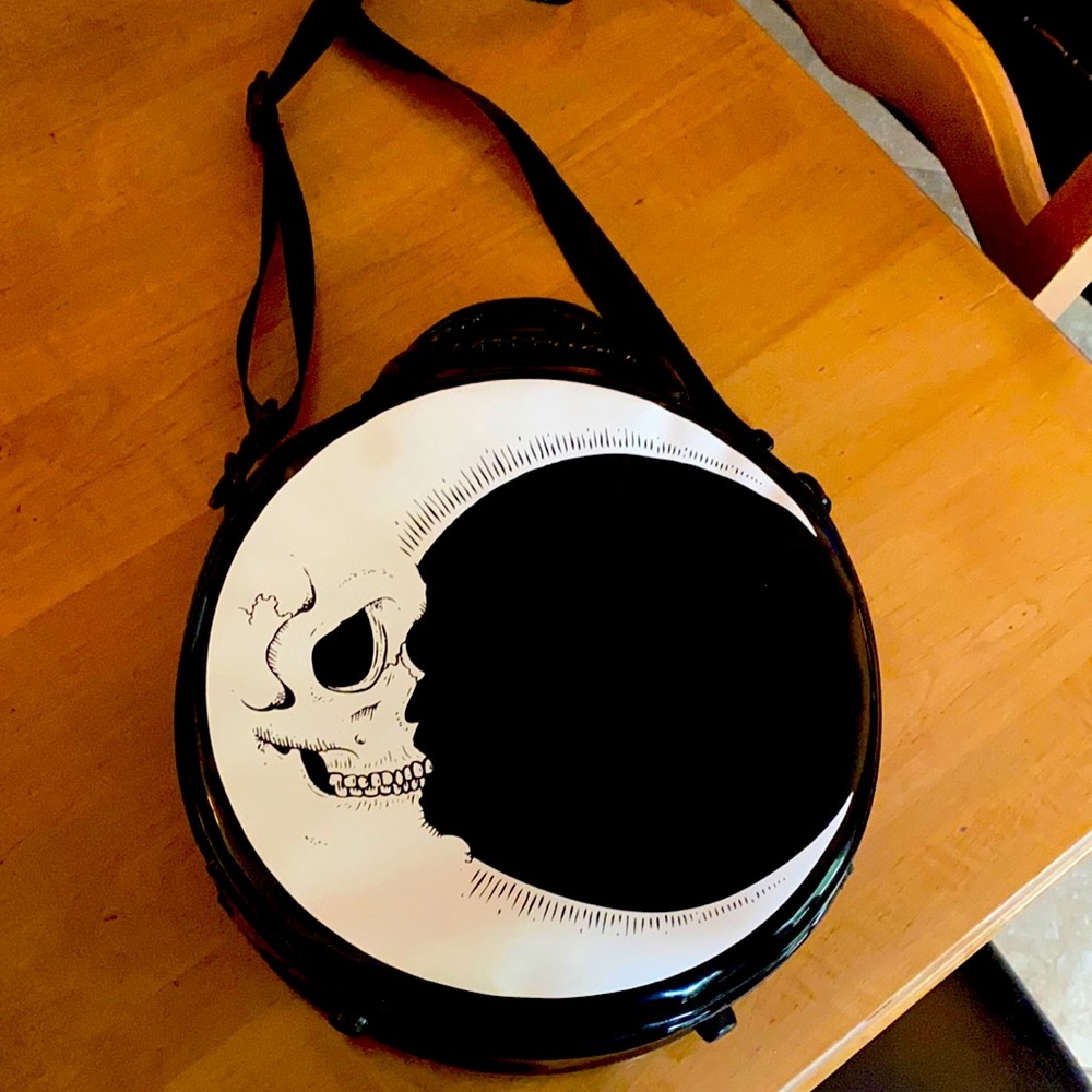 Killstar Skull Ghost Moon black Purse